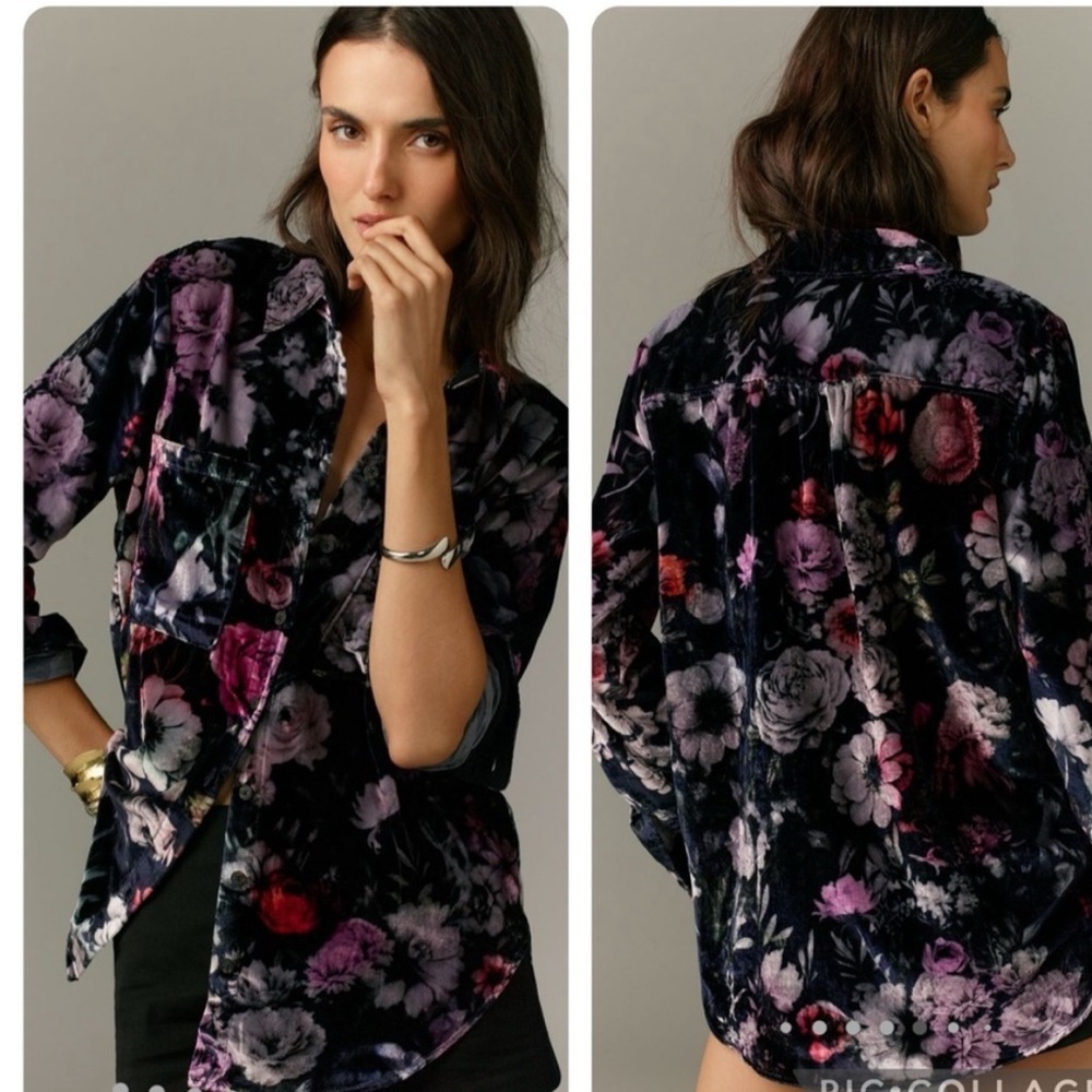 Pilcro new Hadley velvet button down